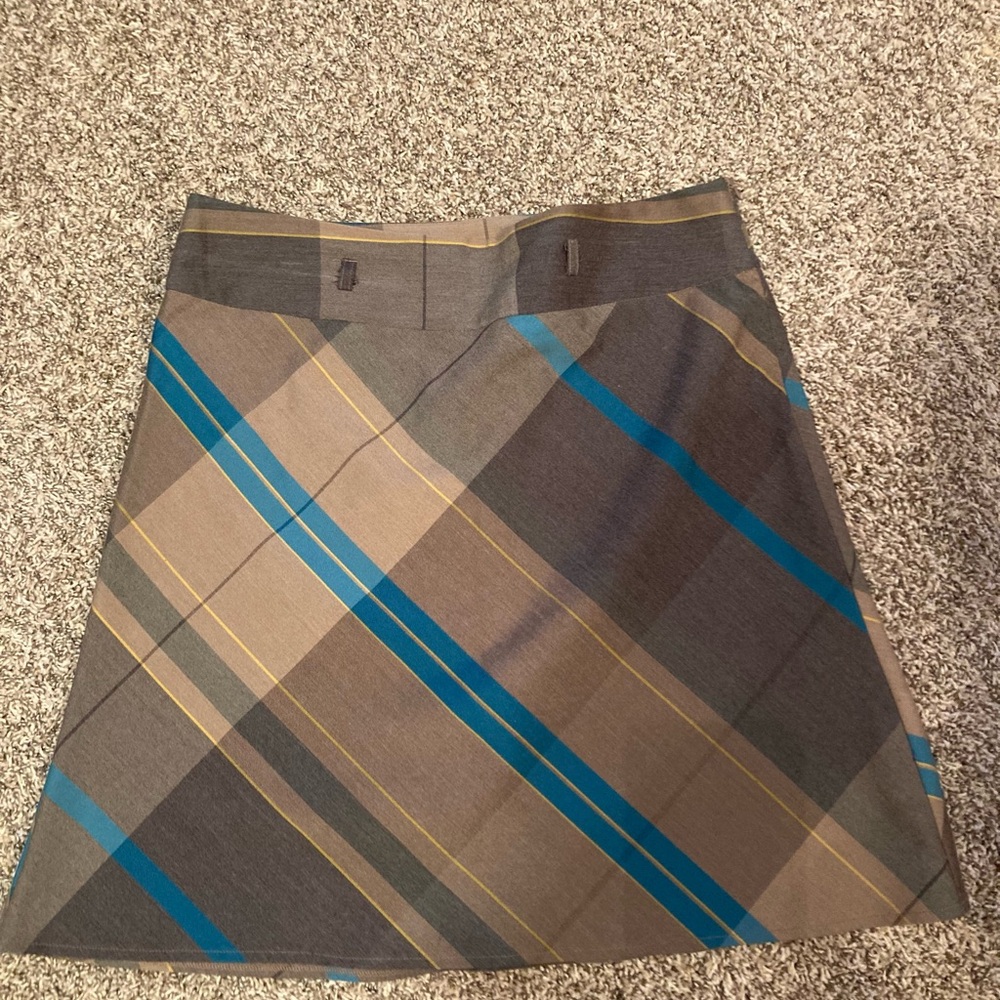 Speak to Me Plaid Skirt side zipper